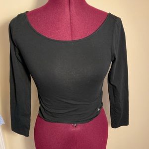 Black crop too, with lace back